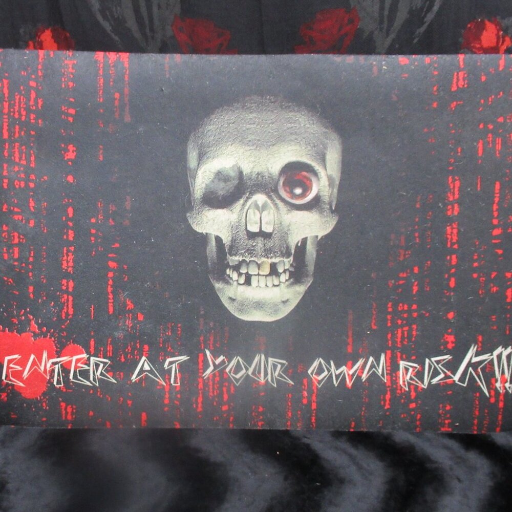 Creepy Halloween Skull Rubber Door Mat